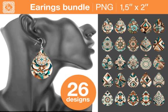 Download Boho Earrings Sublimation Designs - Boho Collection