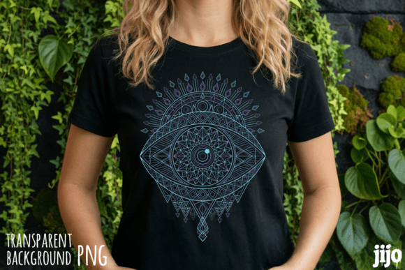 Download Eye Mandala Geometric Psychedelic PNG - Geometric Collection
