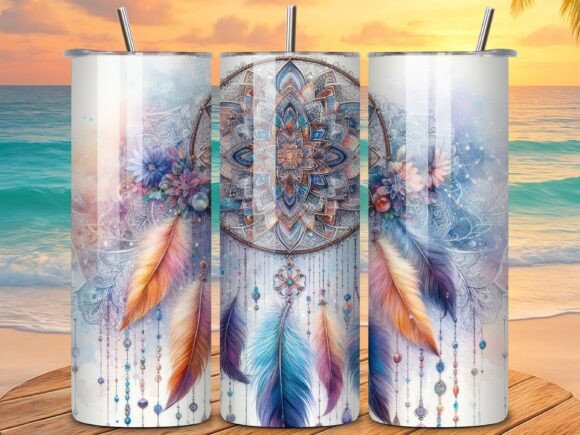 Download Boho Dreamcatcher Mandala Tumbler Wrap - Boho Collection