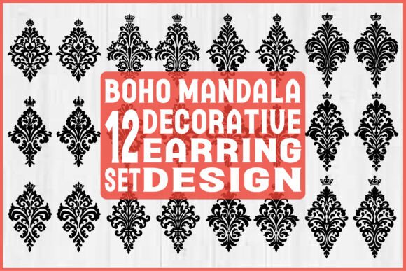Download Boho Mandala Earring SVG Bundle - Boho Collection