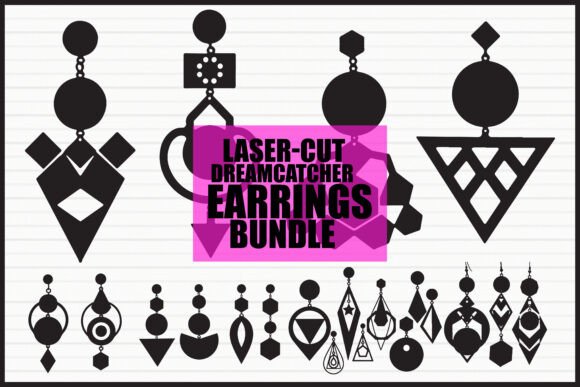 Download Laser Cut Geometric Earrings - Geometric Collection