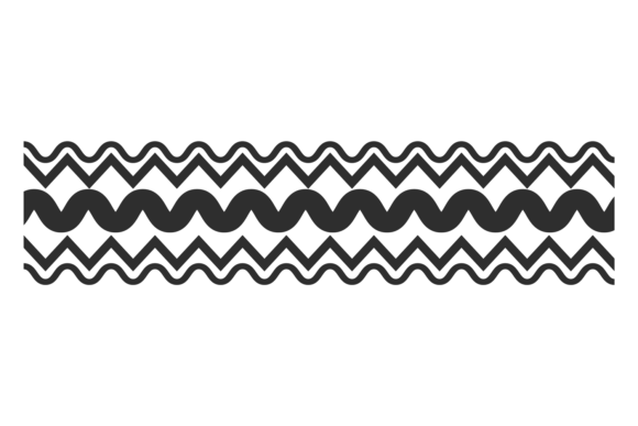 Download Geometric Ornament with Wavy and Zig Zag - Geometric Collection