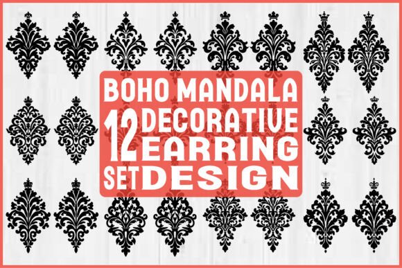 Download Boho Mandala Earring SVG Bundle - Boho Collection