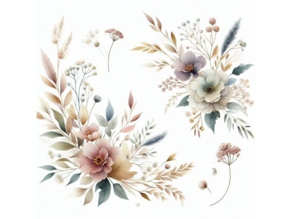 Download Elegant Boho Floral Design Featuring Del - Boho Collection