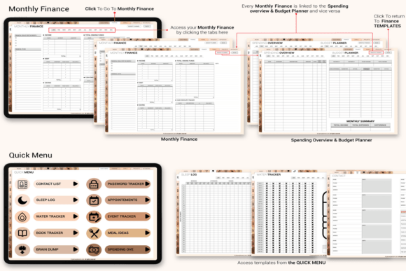 Download Boho-ADHD Digital Planner Vertical Struc - Boho Collection