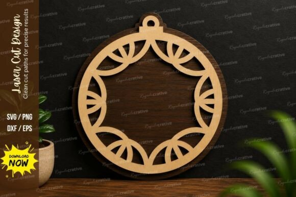 Download Geometric Ornament Frame Laser Cut Svg - Geometric Collection