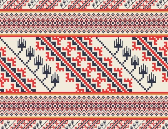 Download Aztec Geometric Embroidery Pattern - Premium Resources