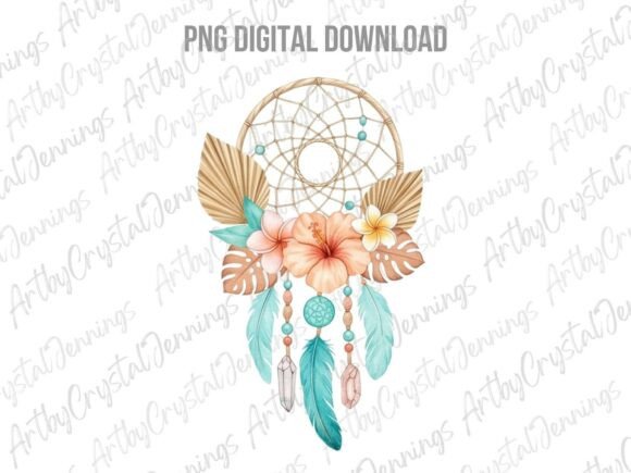Download Boho Tropical Dreamcatcher PNG - Boho Collection