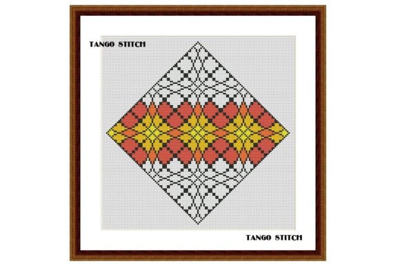 Download Yellow Orange Geometric Ornament Pattern - Geometric Collection