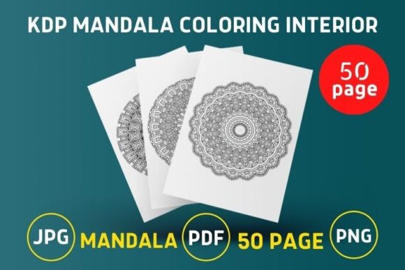 Download Mandala KDP Coloring Interior - Coloring interior Collection