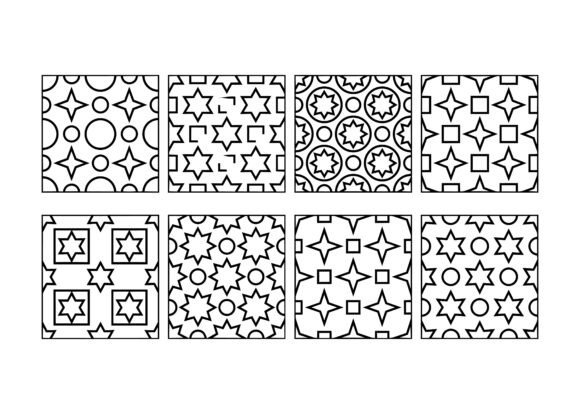 Download Geometric Star Tile Pattern EPS Bundle - Geometric Collection